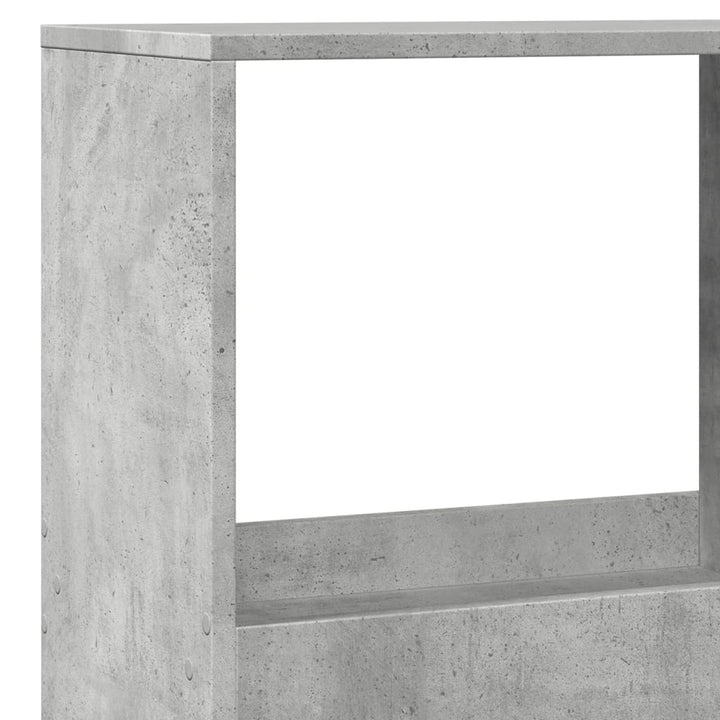 rumdeler 100x33x175 cm konstrueret træ betongrå