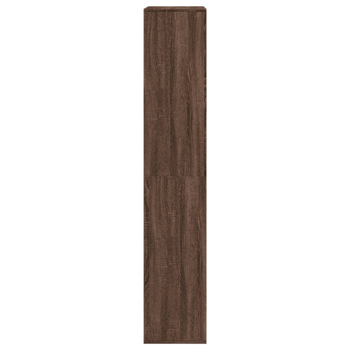 rumdeler 100x33x175 cm konstrueret træ brun egetræsfarve