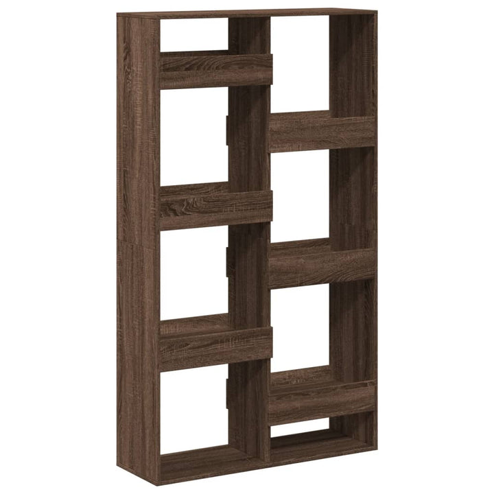 rumdeler 100x33x175 cm konstrueret træ brun egetræsfarve