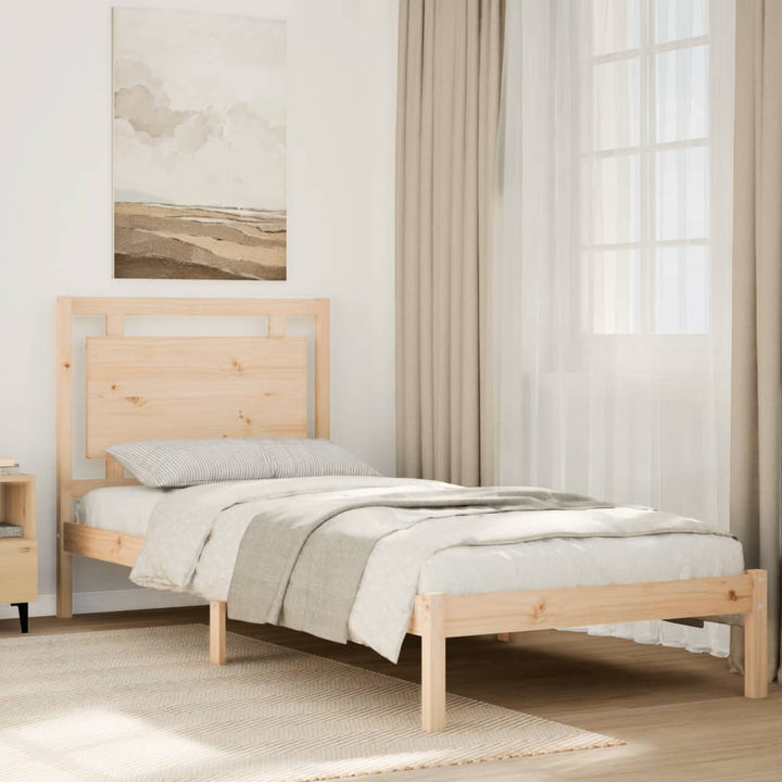 ekstra lang sengeramme uden madras 100x210 cm massivt træ