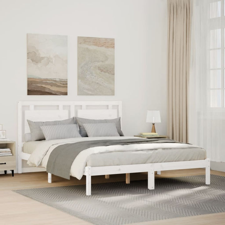 ekstra lang sengeramme uden madras 160x210 cm massivt træ
