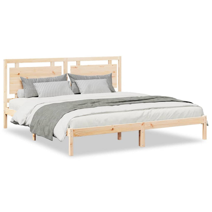 ekstra lang sengeramme uden madras 180x210 cm massivt træ