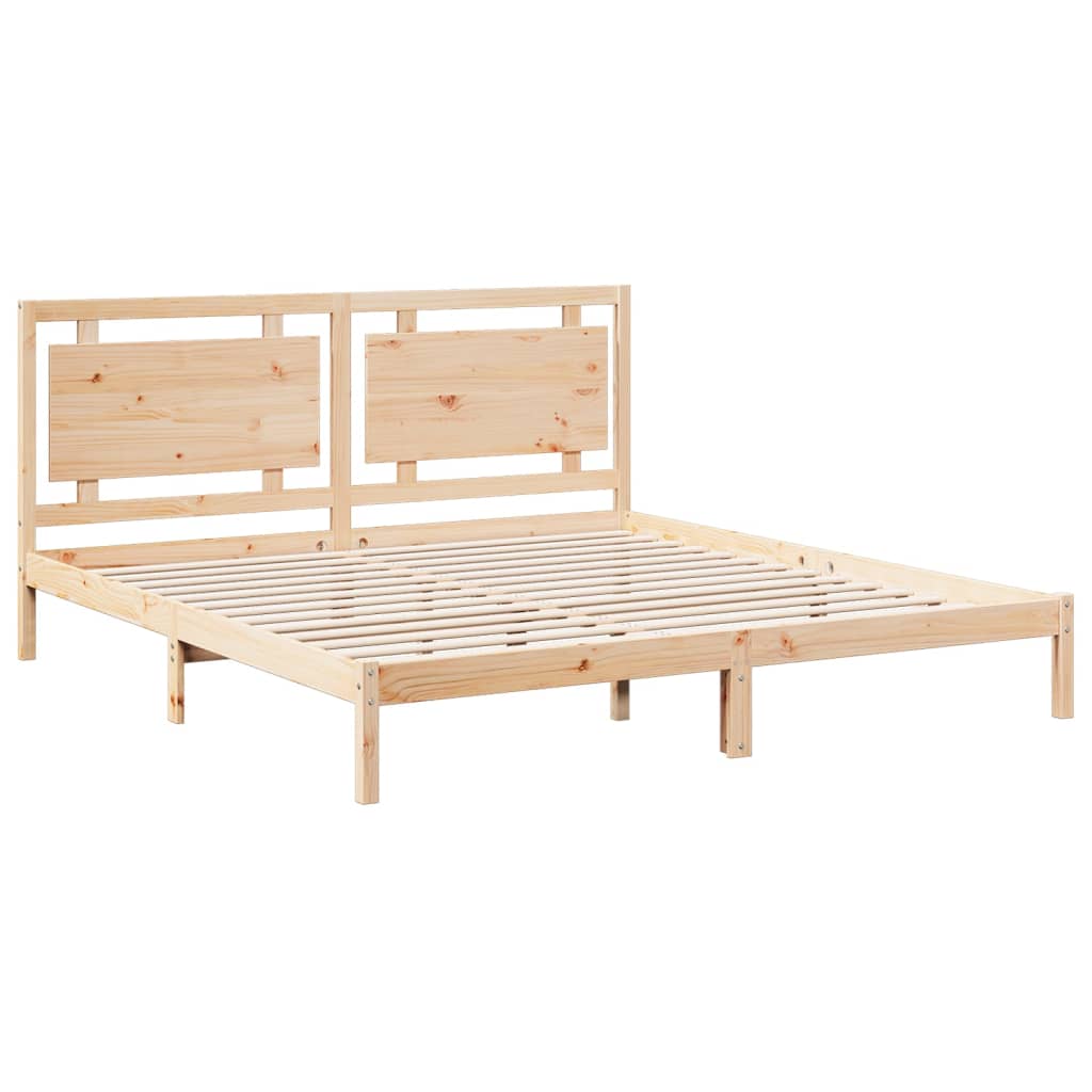 ekstra lang sengeramme uden madras 180x210 cm massivt træ