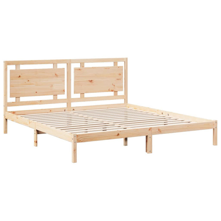 ekstra lang sengeramme uden madras 180x210 cm massivt træ