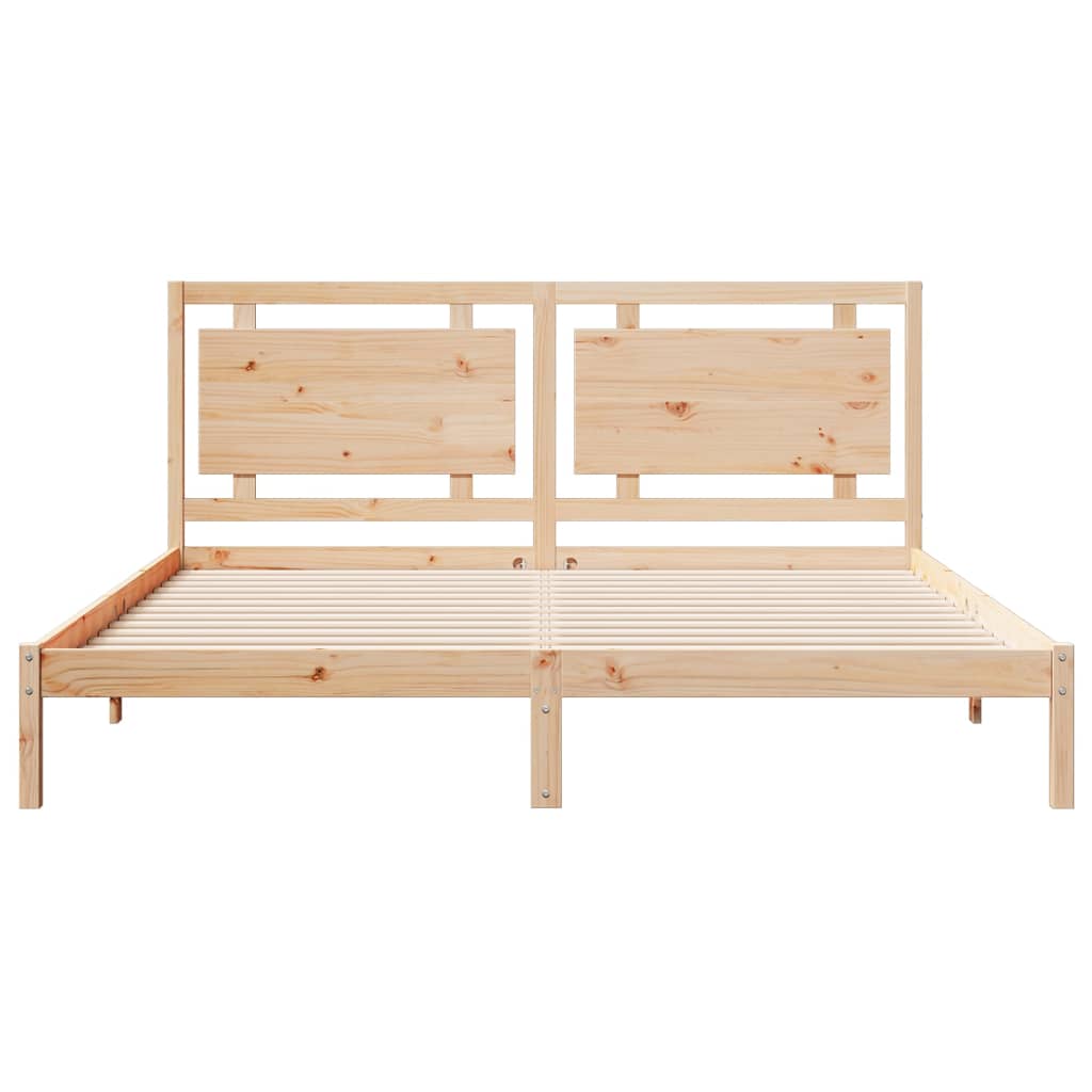 ekstra lang sengeramme uden madras 180x210 cm massivt træ
