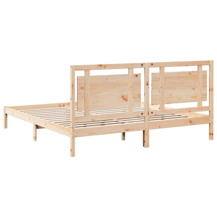 ekstra lang sengeramme uden madras 200x210 cm massivt træ