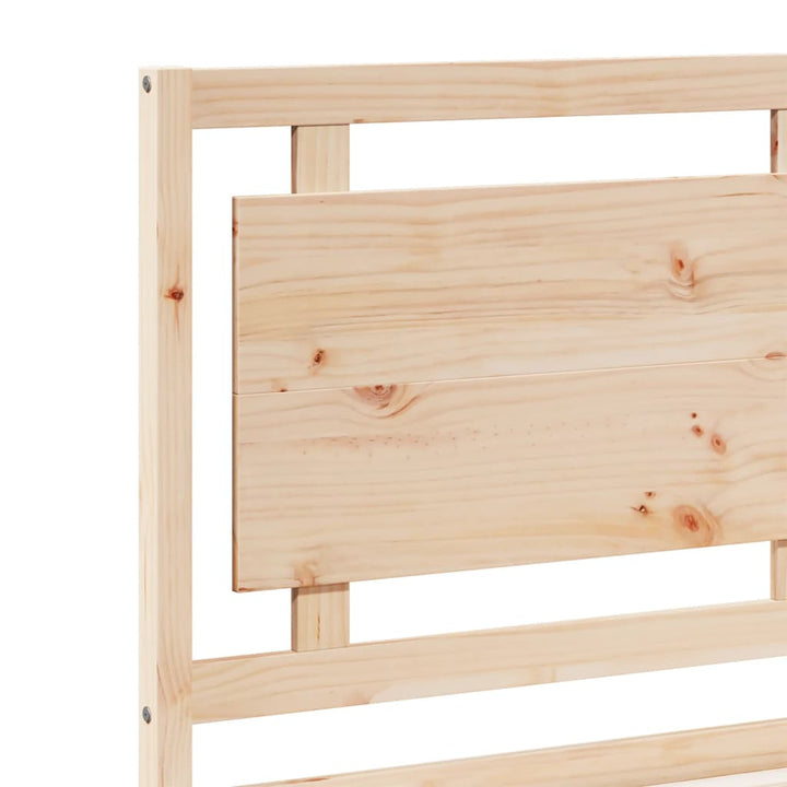 ekstra lang sengeramme uden madras 200x210 cm massivt træ
