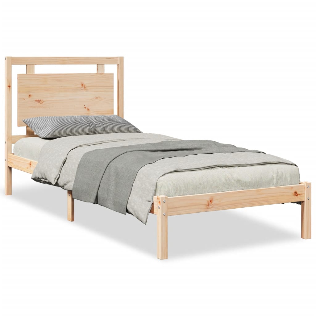 ekstra lang sengeramme uden madras 100x220 cm massivt træ