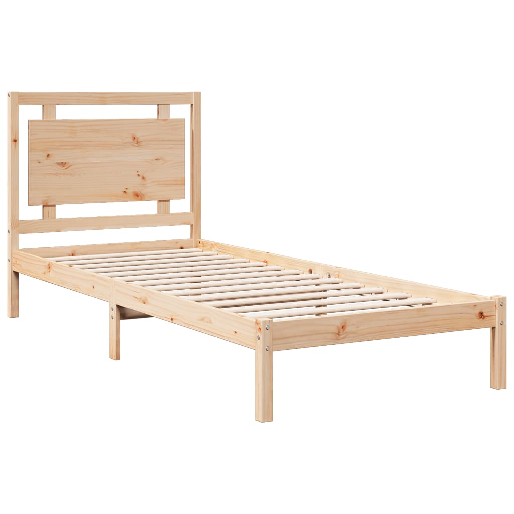 ekstra lang sengeramme uden madras 100x220 cm massivt træ
