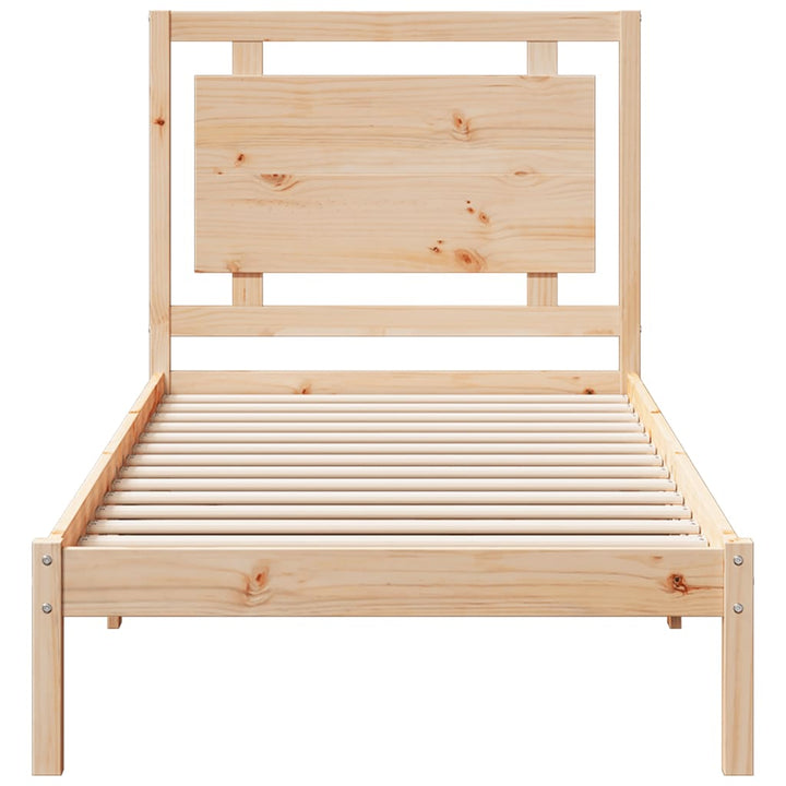 ekstra lang sengeramme uden madras 100x220 cm massivt træ