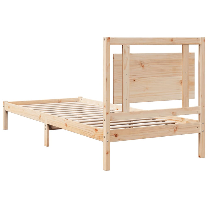ekstra lang sengeramme uden madras 100x220 cm massivt træ