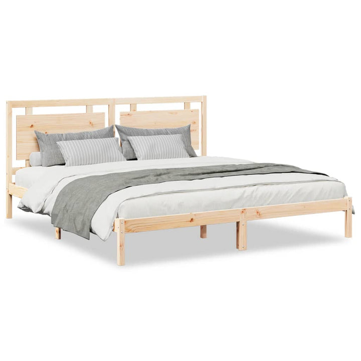ekstra lang sengeramme uden madras 200x220 cm massivt træ