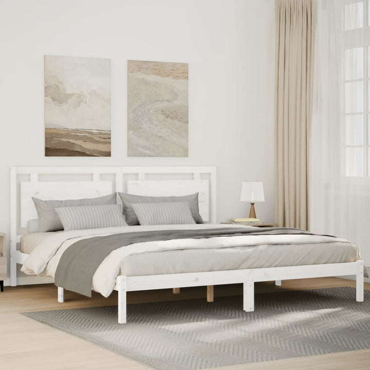 ekstra lang sengeramme uden madras 200x220 cm massivt træ