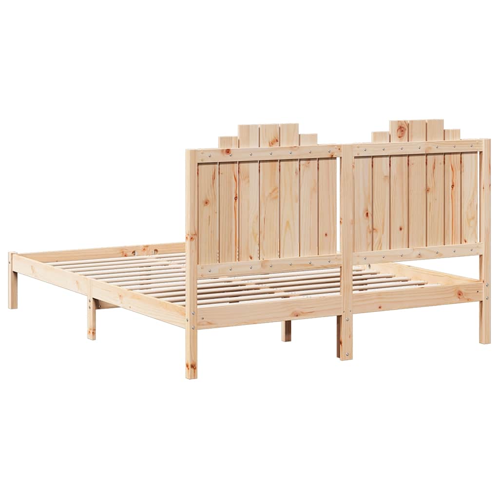 ekstra lang sengeramme uden madras 140x210 cm massivt træ
