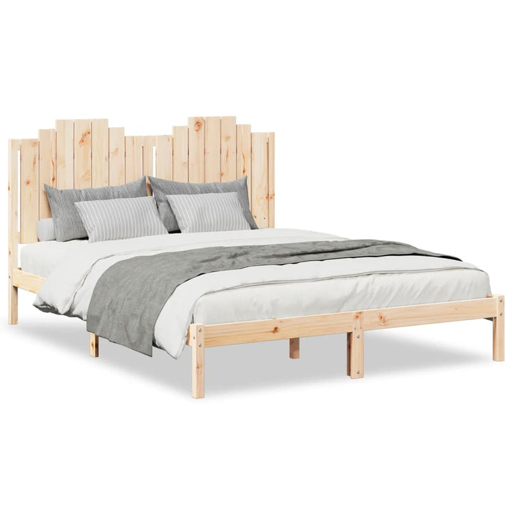 ekstra lang sengeramme uden madras 140x220 cm massivt træ