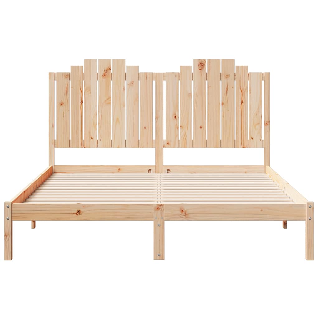 ekstra lang sengeramme uden madras 140x220 cm massivt træ