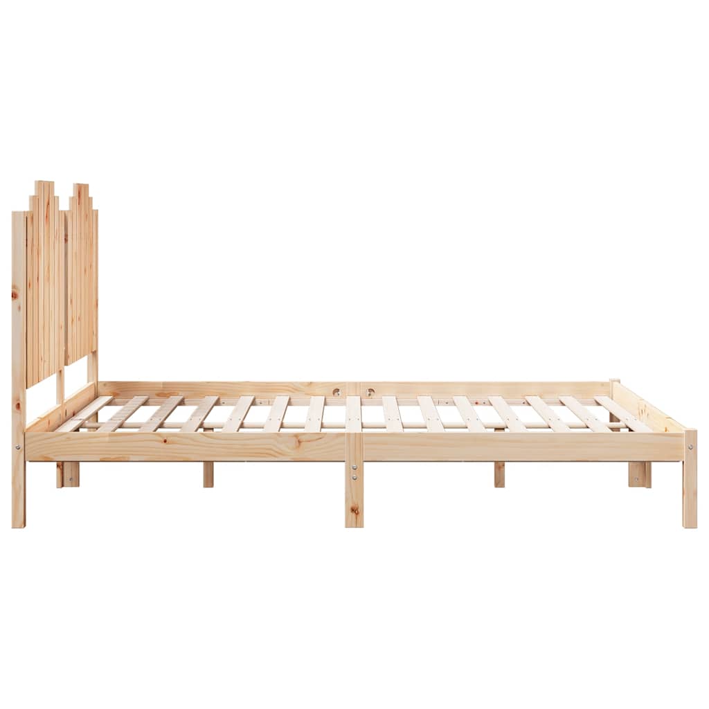 ekstra lang sengeramme uden madras 140x220 cm massivt træ