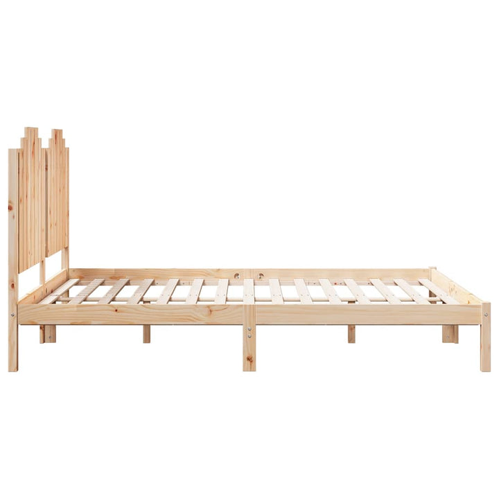 ekstra lang sengeramme uden madras 140x220 cm massivt træ