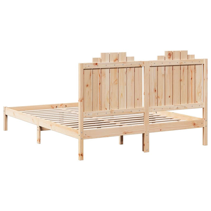 ekstra lang sengeramme uden madras 140x220 cm massivt træ