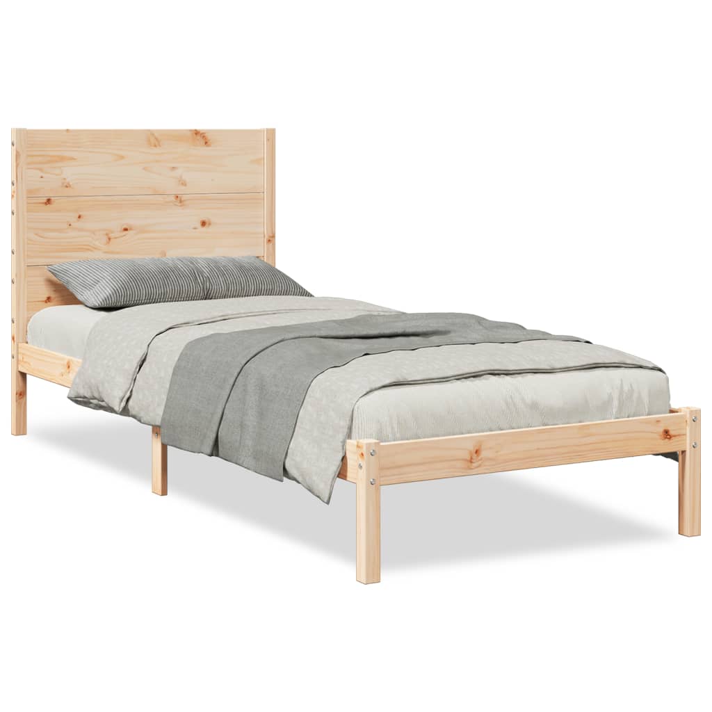 ekstra lang sengeramme uden madras 100x210 cm massivt træ