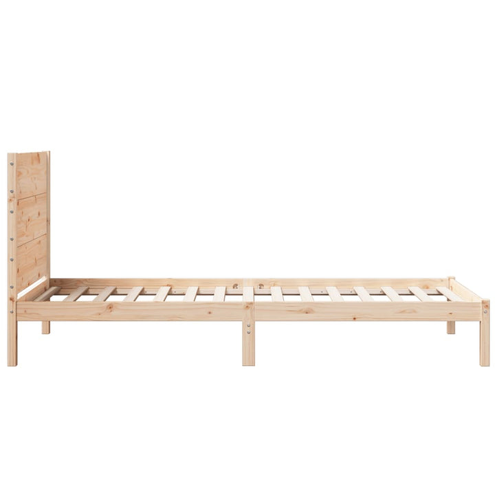 ekstra lang sengeramme uden madras 100x210 cm massivt træ