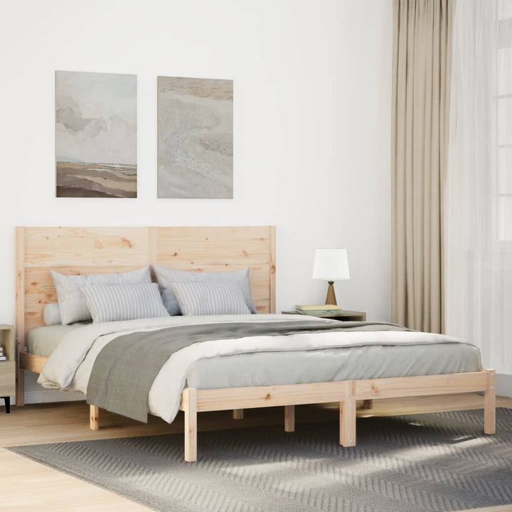 ekstra lang sengeramme uden madras 160x210 cm massivt træ