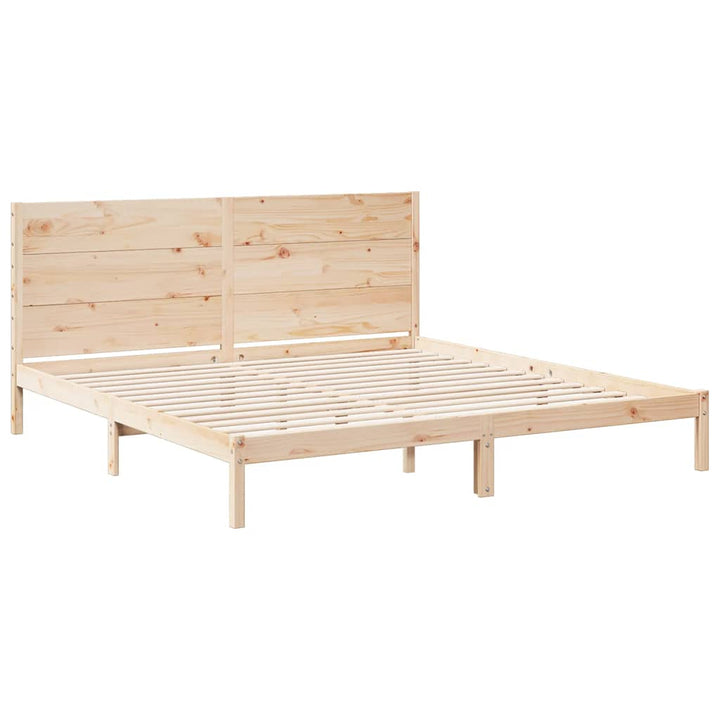 ekstra lang sengeramme uden madras 200x210 cm massivt træ