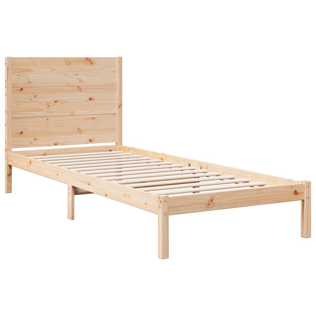 ekstra lang sengeramme uden madras 100x220 cm massivt træ