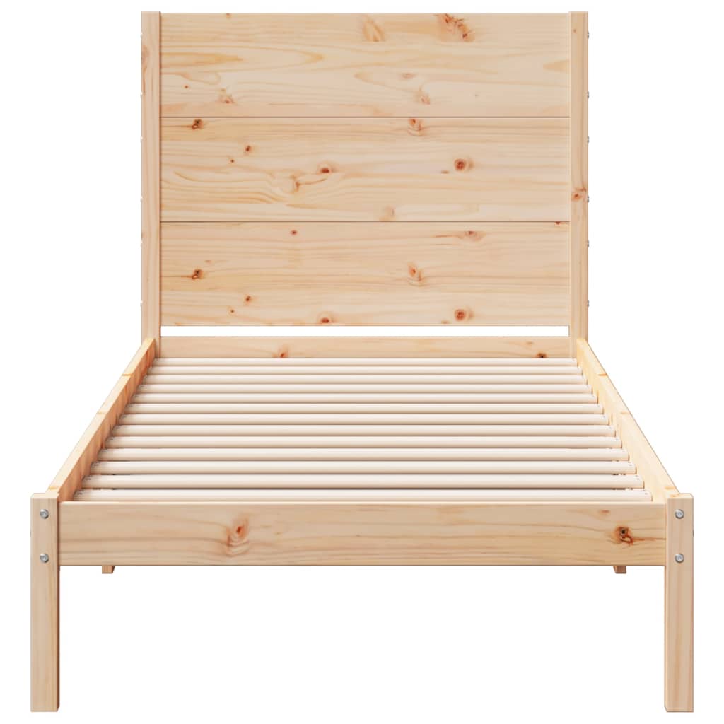 ekstra lang sengeramme uden madras 100x220 cm massivt træ
