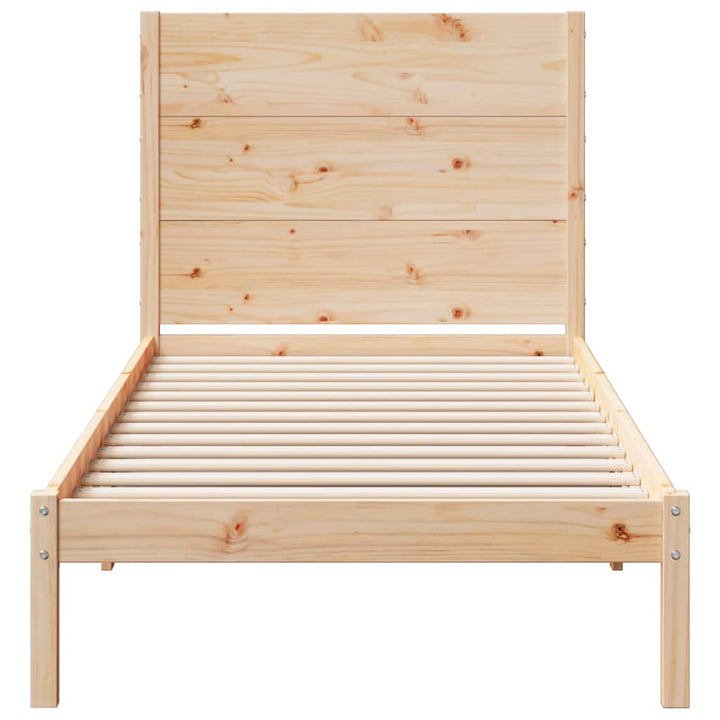ekstra lang sengeramme uden madras 100x220 cm massivt træ