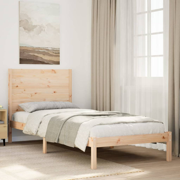 ekstra lang sengeramme uden madras 100x220 cm massivt træ