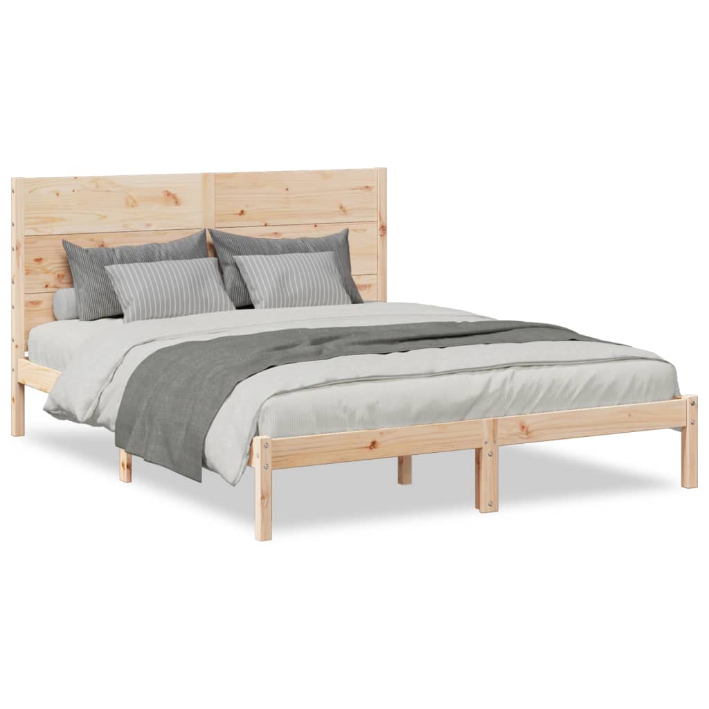 ekstra lang sengeramme uden madras 160x220 cm massivt træ
