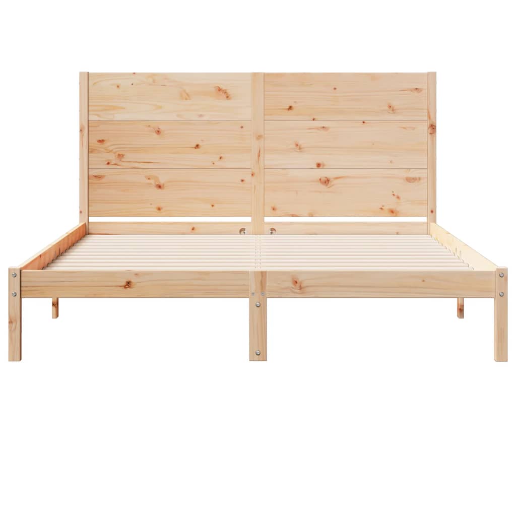 ekstra lang sengeramme uden madras 160x220 cm massivt træ