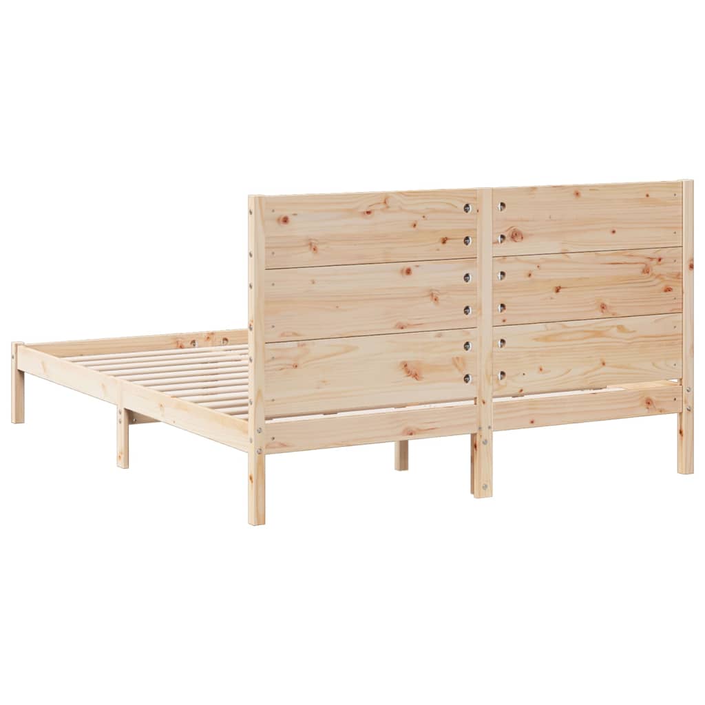ekstra lang sengeramme uden madras 160x220 cm massivt træ