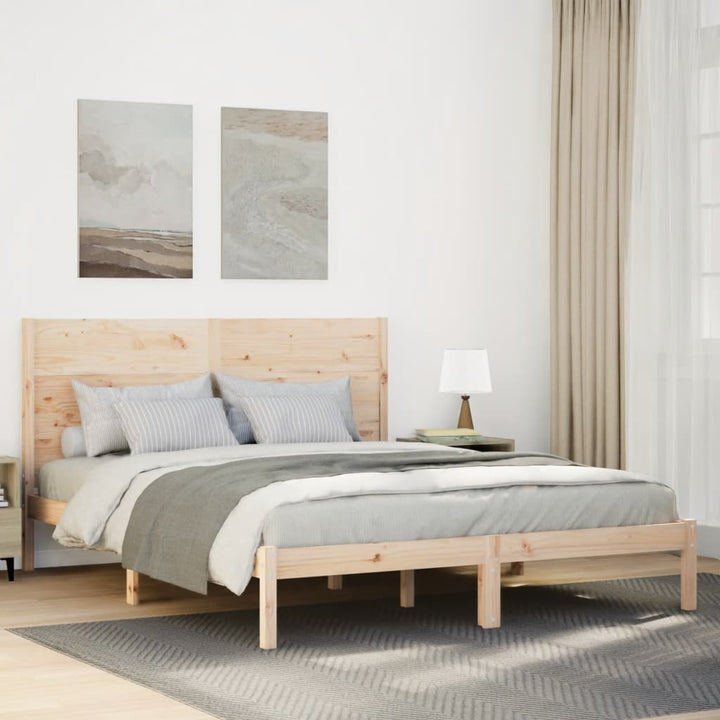 ekstra lang sengeramme uden madras 160x220 cm massivt træ