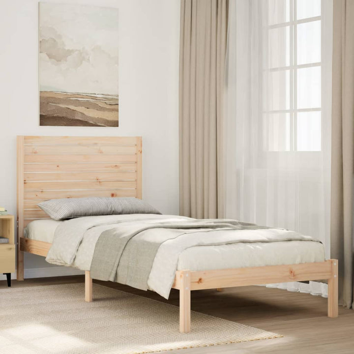ekstra lang sengeramme uden madras 90x210 cm massivt træ