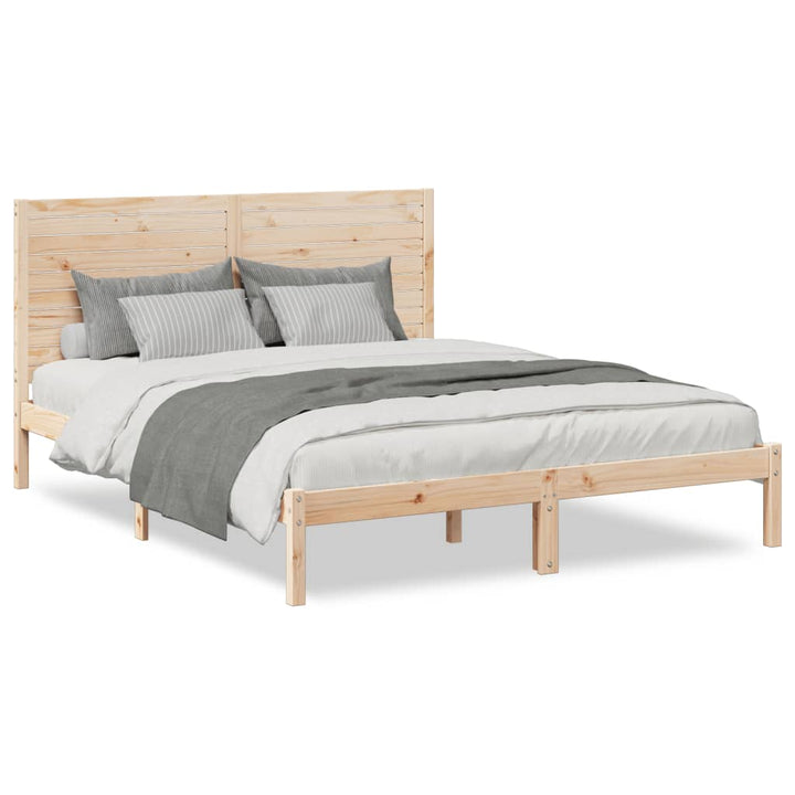 ekstra lang sengeramme uden madras 140x210 cm massivt træ