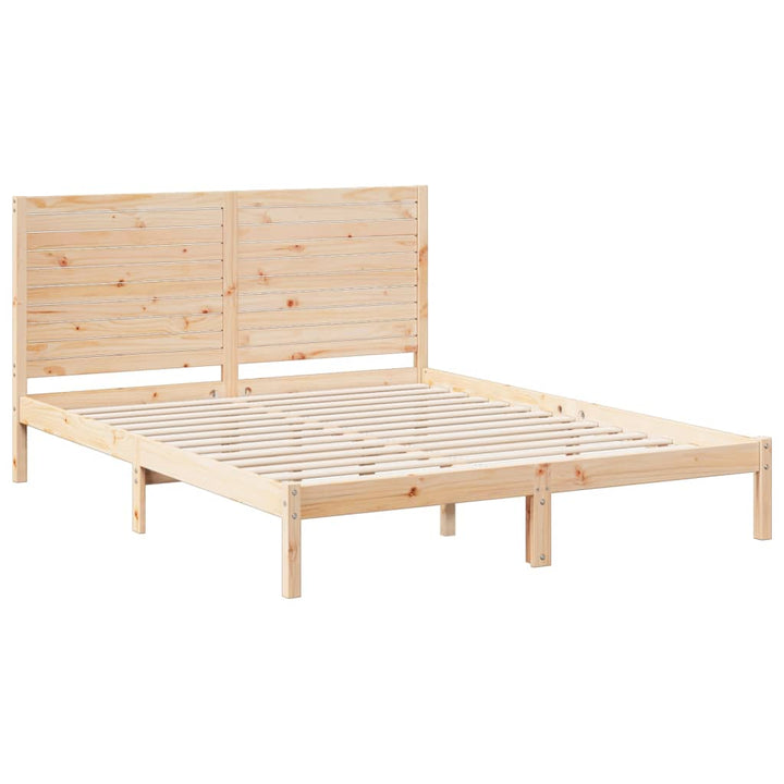 ekstra lang sengeramme uden madras 140x210 cm massivt træ