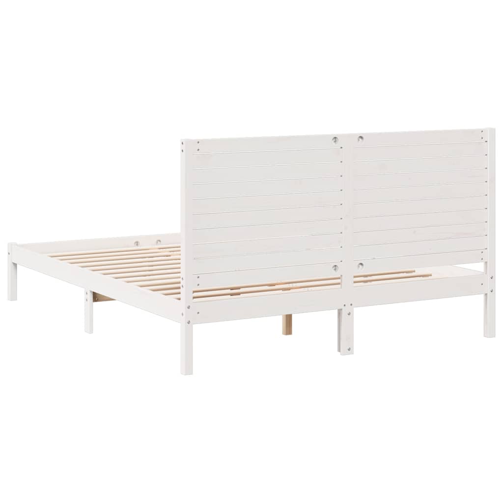 ekstra lang sengeramme uden madras 140x210 cm massivt træ