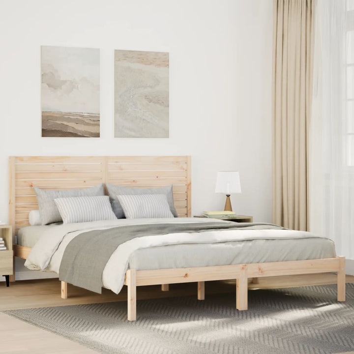 ekstra lang sengeramme uden madras 160x210 cm massivt træ