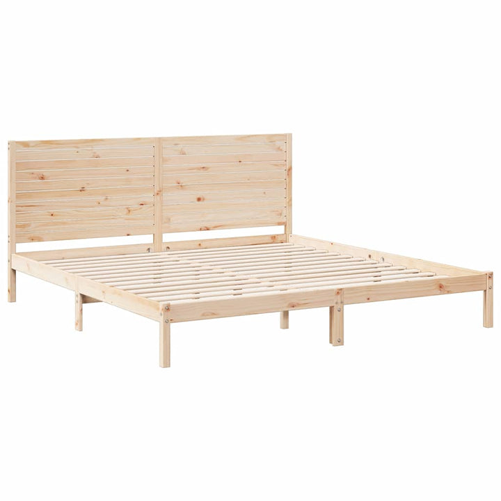 ekstra lang sengeramme uden madras 180x210 cm massivt træ