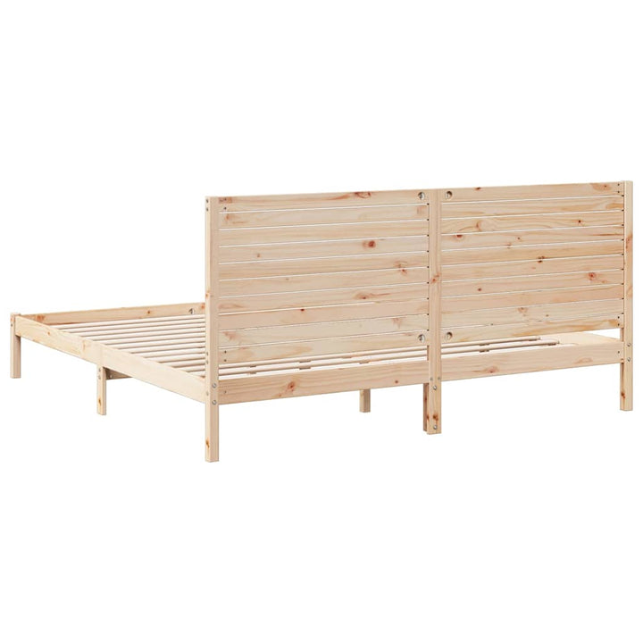 ekstra lang sengeramme uden madras 180x210 cm massivt træ