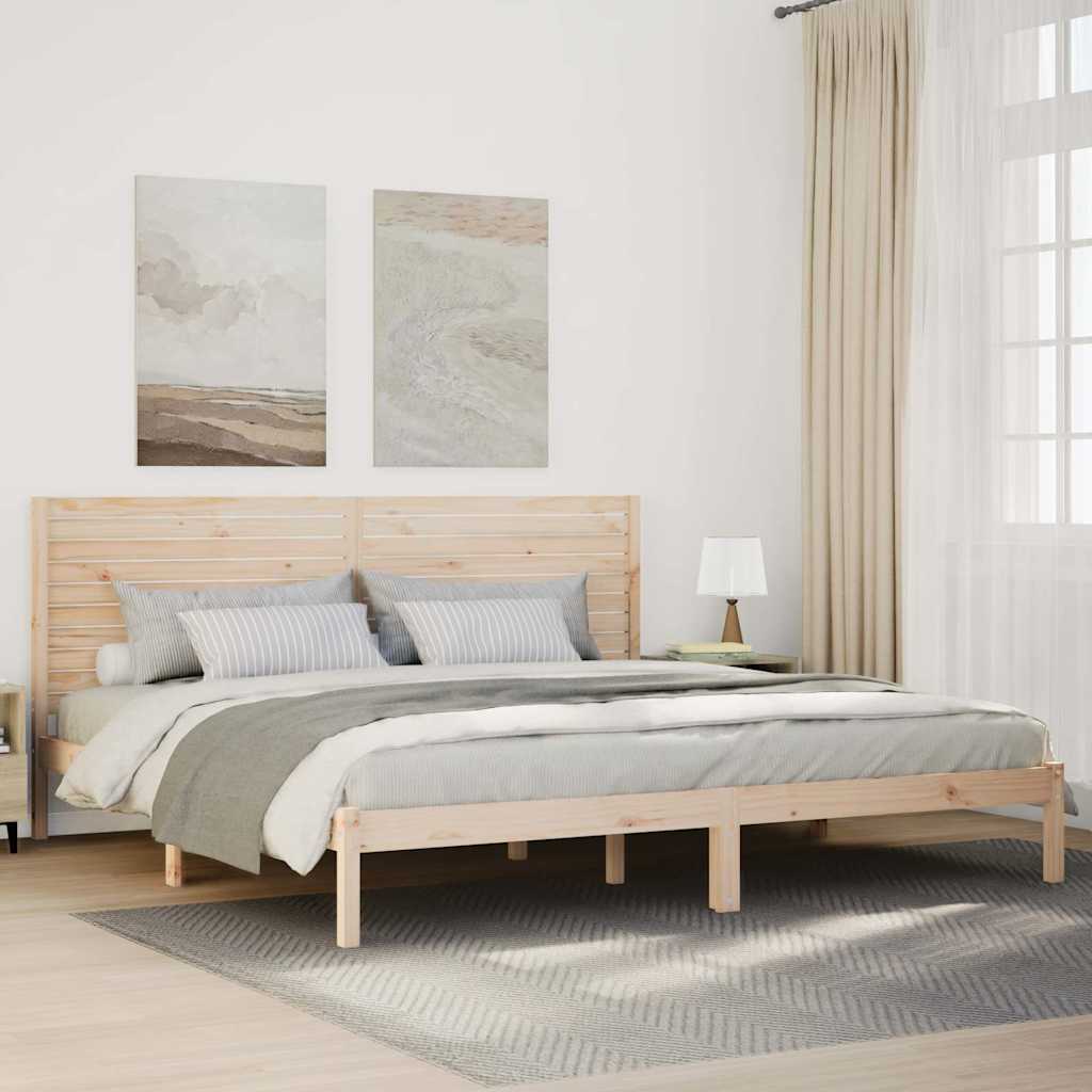 ekstra lang sengeramme uden madras 180x210 cm massivt træ