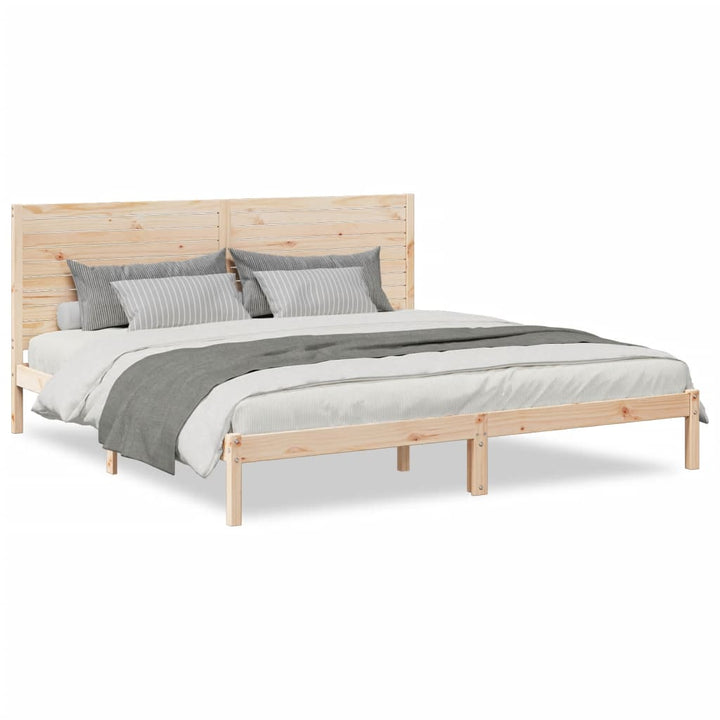 ekstra lang sengeramme uden madras 200x210 cm massivt træ