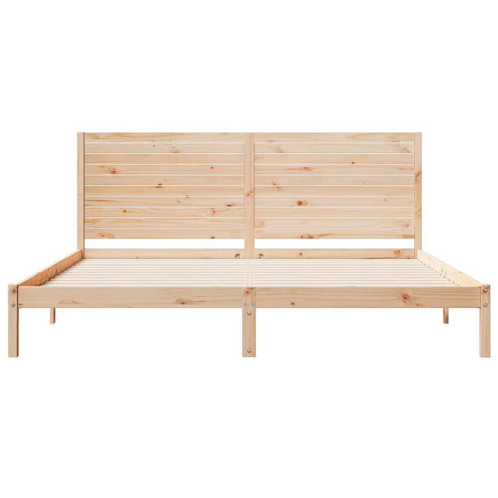 ekstra lang sengeramme uden madras 200x210 cm massivt træ