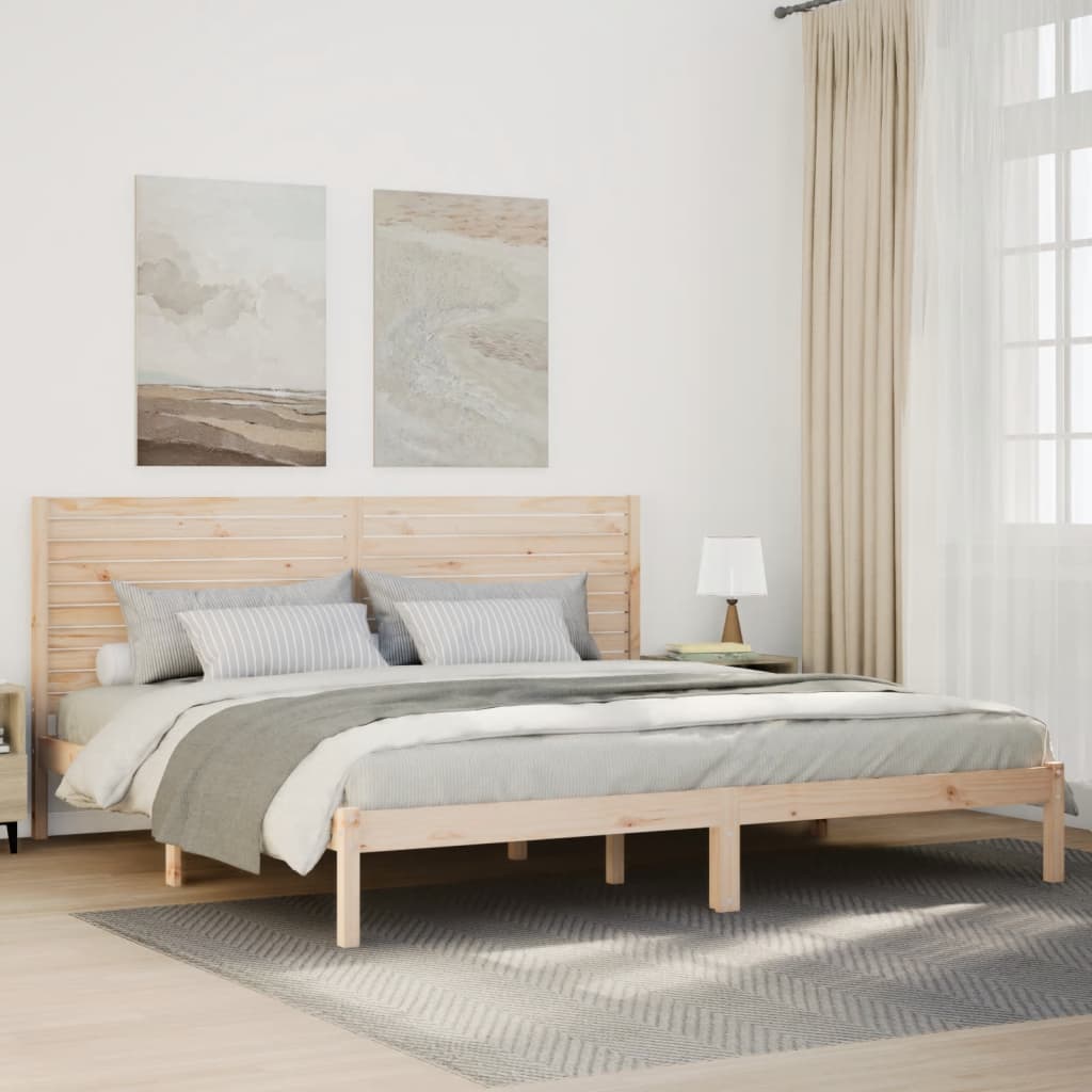 ekstra lang sengeramme uden madras 200x210 cm massivt træ