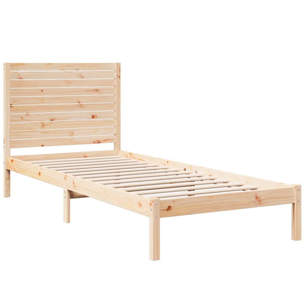 ekstra lang sengeramme uden madras 90x220 cm massivt træ