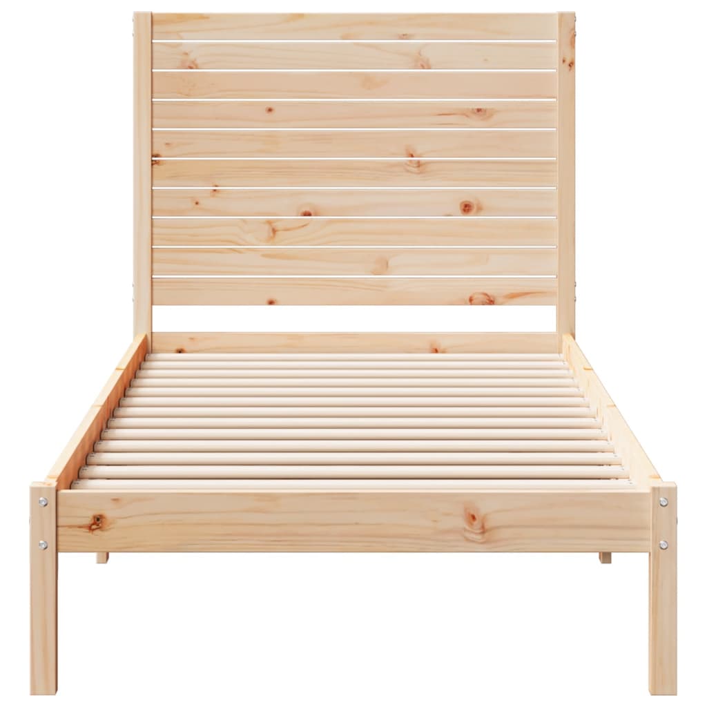 ekstra lang sengeramme uden madras 90x220 cm massivt træ