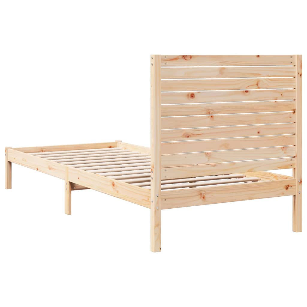 ekstra lang sengeramme uden madras 90x220 cm massivt træ