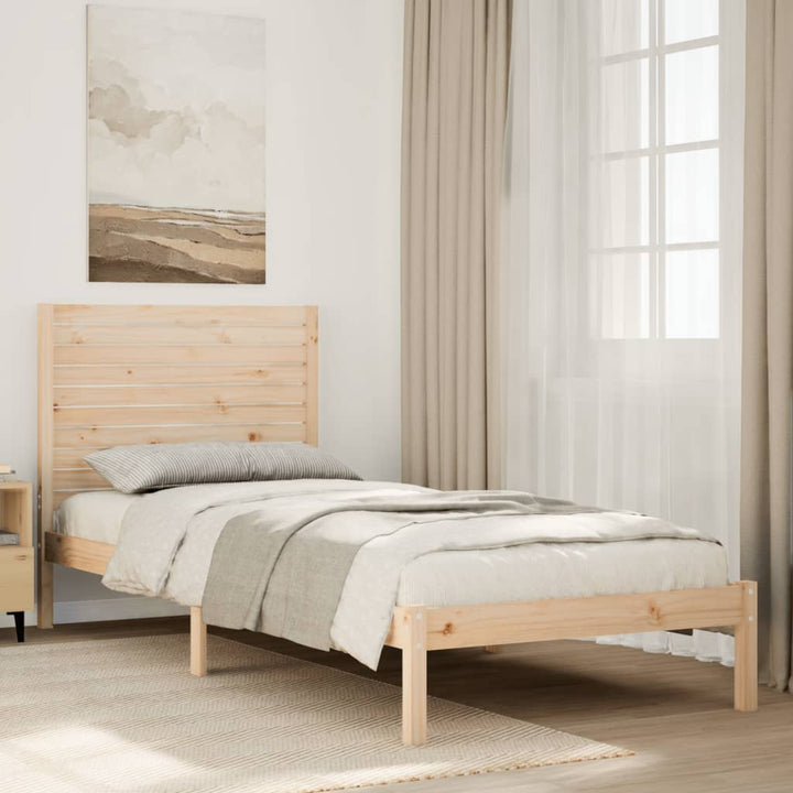 ekstra lang sengeramme uden madras 90x220 cm massivt træ